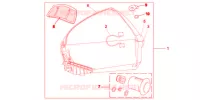 TOP CASE 45L PROMINENCE RED pour Honda VFR 1200 F de 2012