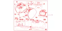 VALISES 29 LITRES PROMINENCE RED pour Honda VFR 1200 F de 2012