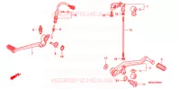 PEDALE pour Honda VFR 1200 DCT de 2012