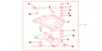 SUPPORT PLATINE ARRIERE pour Honda VFR 1200 DCT de 2012