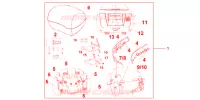 TOP CASE 31L PROMINENCE RED pour Honda VFR 1200 DCT de 2012