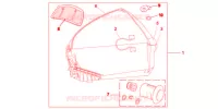 TOP CASE 45L TAHITIAN BLUE pour Honda VFR 1200 DCT de 2012