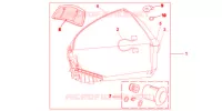 TOP CASE 45L TAHITIAN BLUE pour Honda VFR 1200 DCT de 2012