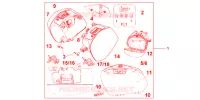 VALISES 29 LITRES PROMINENCE RED pour Honda VFR 1200 DCT de 2012