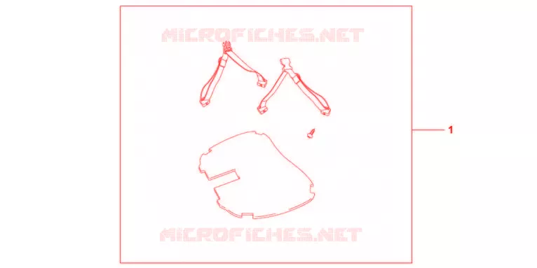 TAPIS ET SANGLE DE TOP CASE Honda MOTO 1200 VFR 2012  VFR1200FDC