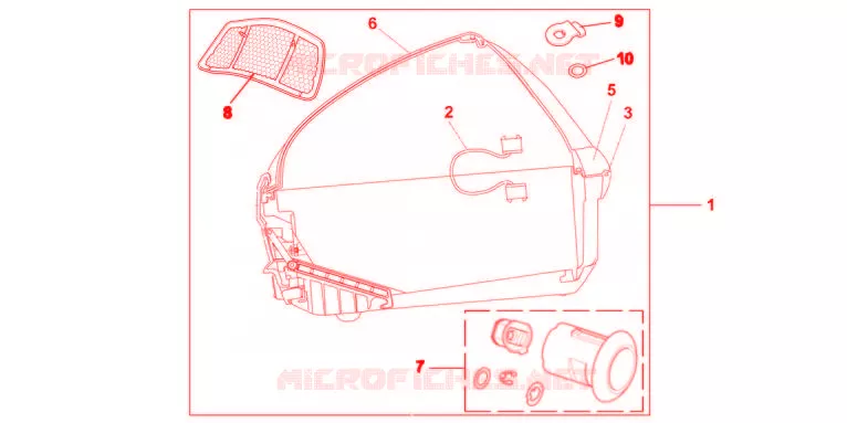 TOP CASE 45L PROMINENCE RED Honda MOTO 1200 VFR 2012  VFR1200FDC