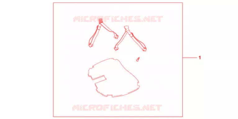 TAPIS ET SANGLE DE TOP CASE Honda MOTO 1200 VFR 2012  VFR1200FDC