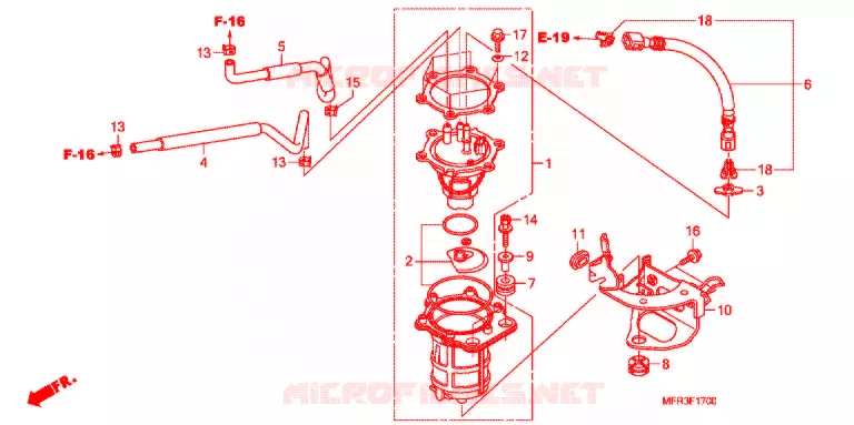 POMPE A ESSENCE Honda MOTO 1300 VT 2012  VT1300CXAC