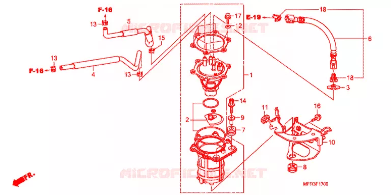POMPE A ESSENCE Honda MOTO 1300 VT 2012  VT1300CXAC