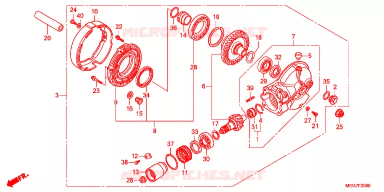 COUPLE CONIQUE Honda MOTO 750 SHADOW 2012  VT750CSC