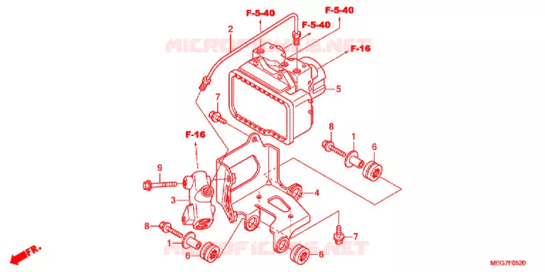 MODULATEUR ABS Honda MOTO 750 SHADOW 2012  VT750CSC