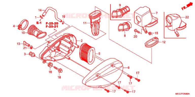 FILTRE A AIR Honda MOTO 750 SHADOW 2012  VT750CSC