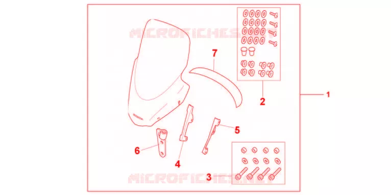 PARE BRISE Honda SCOOTER 125 PCX 2013  WW125EX2C