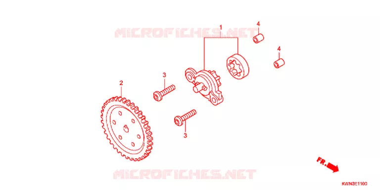 POMPE A HUILE Honda SCOOTER 125 PCX 2013  WW125EX2C