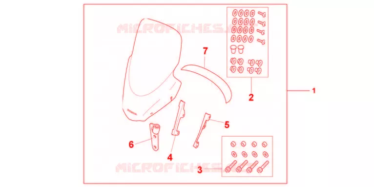 PARE BRISE Honda SCOOTER 125 PCX 2012  WW125EX2C