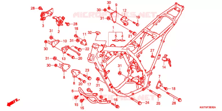 CADRE Honda MOTO 300 XR 2012  XRE300AC