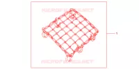 FILET BAGAGES NOIR pour Honda SH 125 SPECIAL de 2013