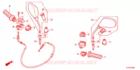 COMMODO   CABLE   RETROVISEUR pour Honda SH 125 SPECIAL de 2013