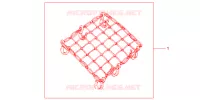 FILET BAGAGES NOIR pour Honda SH 125 SPECIAL de 2013