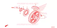 ROUE ARRIERE pour Honda SH 150 SPECIAL 2F de 2013