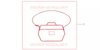 SAC INTERIEUR DE TOP CASE pour Honda SH 150 SPECIAL 5ED de 2013
