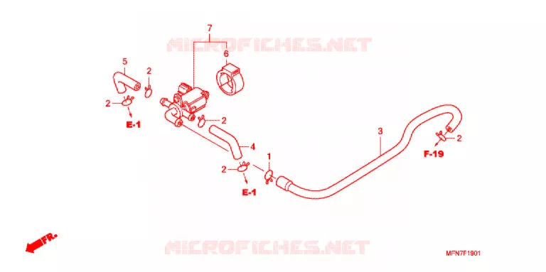 VALVE DE COMMANDE D'INJECTION D'AIR Honda MOTO 1000 CB 2012  CB1000RAC