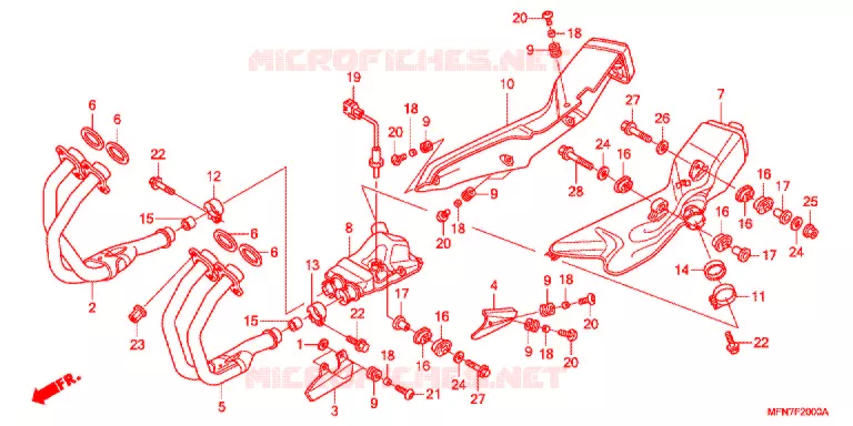 SILENCIEUX D'ECHAPPEMENT Honda MOTO 1000 CB 2012  CB1000RAC