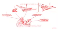 AUTOCOLLANTS pour Honda XRE 300 3BR de 2011