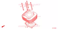CYLINDRE pour Honda XRE 300 3BR de 2011