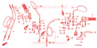 LEVIER DE GUIDON   CABLE   COMMODO pour Honda XRE 300 3BR de 2011