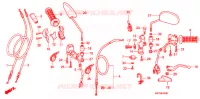 LEVIER DE GUIDON   CABLE   COMMODO pour Honda XRE 300 3LA de 2011