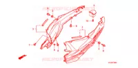 CARENAGE ARRIERE pour Honda INNOVA 125 de 2007