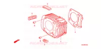 CYLINDRE pour Honda INNOVA 125 de 2007