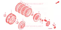 EMBRAYAGE pour Honda INNOVA 125 de 2007