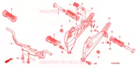 REPOSE PIED pour Honda INNOVA 125 de 2007