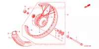 ROUE AVANT (CH,4CH) pour Honda INNOVA 125 de 2007