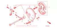 FLASQUE   MACHOIRES DE FREIN ARRIERE pour Honda INNOVA 125 de 2009