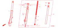 FOURCHE pour Honda INNOVA 125 de 2009
