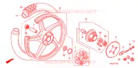 ROUE ARRIERE (2CH,3CH,5CH,6CH) pour Honda INNOVA 125 de 2009