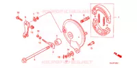 FLASQUE   MACHOIRES DE FREIN ARRIERE pour Honda INNOVA 125 de 2009