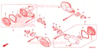 CLIGNOTANT pour Honda CB 1000 R ABS BLANCHE de 2013