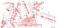 GUIDON   TE DE FOURCHE pour Honda CB 1000 R ABS BLANCHE de 2013