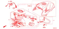 POMPE A ESSENCE pour Honda CB 1000 R ABS BLANCHE de 2013