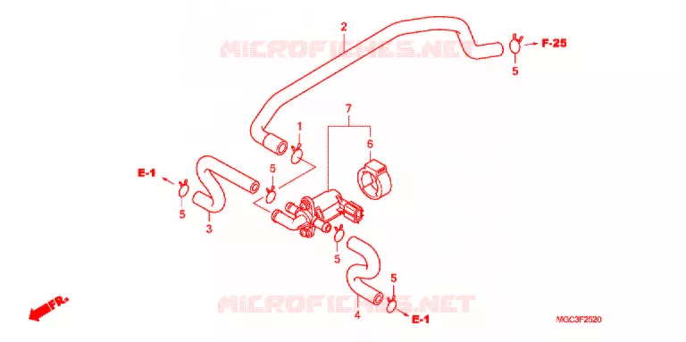 VALVE DE COMMANDE D'INJECTION D'AIR Honda MOTO 1100 CB 2012  CB1100AC