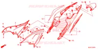 COUVERCLES LATERAUX   ARRIERES pour Honda CB 500 F WHITE de 2014