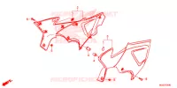 COUVERCLES LATERAUX pour Honda CB 500 X de 2013
