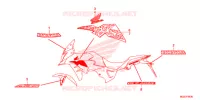AUTOCOLLANTS pour Honda CB 500 X de 2013
