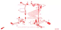 PEDALE pour Honda CB 500 X ABS de 2013