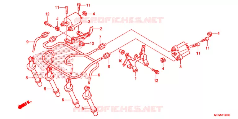 BOBINE D'ALLUMAGE Honda MOTO 600 HORNET 2013  CB600FD