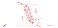 AMORTISSEUR ARRIERE pour Honda CB 150 UNICORM DAZZLER de 2006